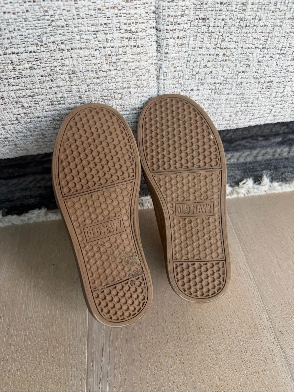 Old Navy Kids Tan Suede Moccasin Sneakers